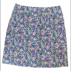 Boden Floral Lined Skirt